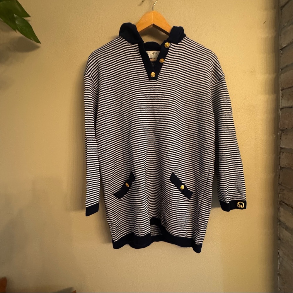 ST‎ JOHN Nautical Stripe Pullover